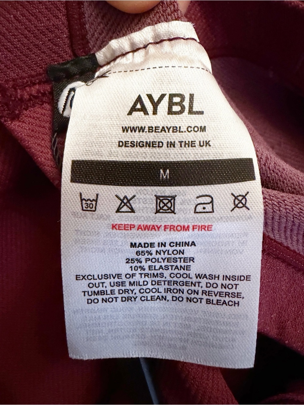 AYBL Reflex High-Waist Seamless Bike Shorts in Plum Size Medium NEW - Picture 11 of 11